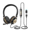 Best Seller Microphone Business Headphones Wired USB With ENC Noise cancelling Factory Office Headset