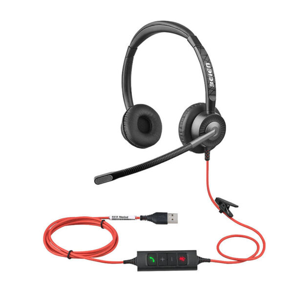 Good Quality ENC Headphones USB Headset With Black Uni-Directional Headset With Microphone For PC