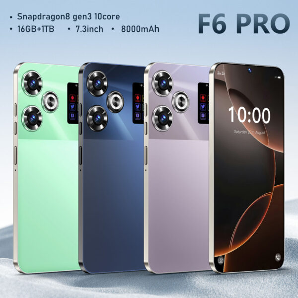 5G Smartphone 6800 mAh f6 high quality original 7.3 Inch Pova 6 pro 16GB+1TB Android 14.0 telephone - Image 3