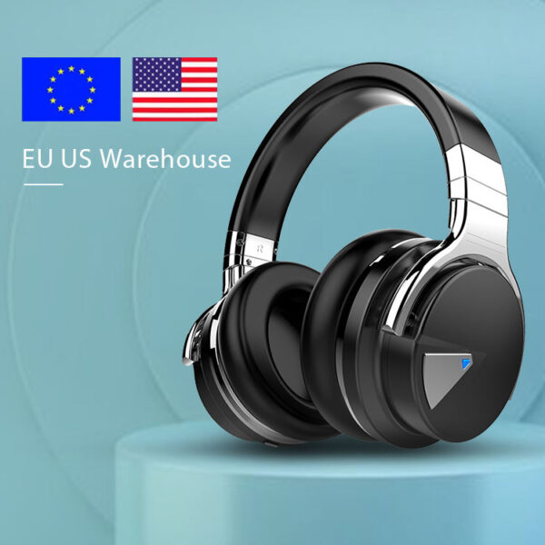 US EU Local Warehouse ANC hifi stereo headband earphones bluetooth with hard carry case