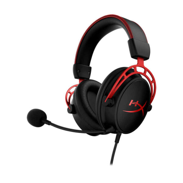 HyperX Cloud Alpha Wired Gaming Headset Dual Chamber Drivers Legendary Comfort Aluminum Frame Detachable Microphone earphone