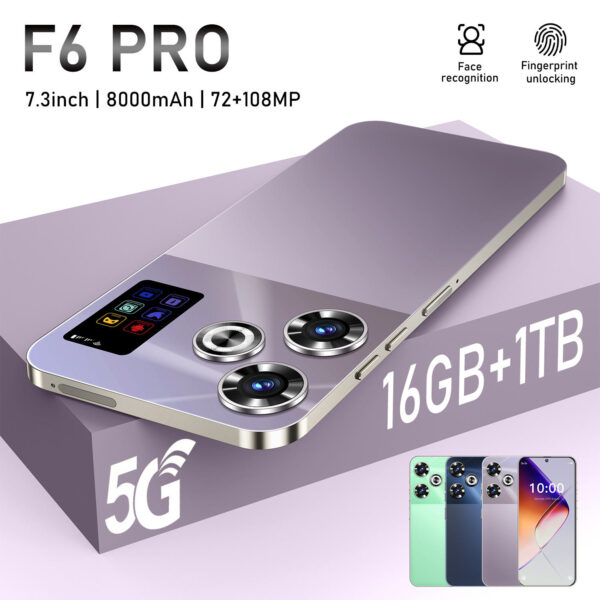 5G Smartphone 6800 mAh f6 high quality original 7.3 Inch Pova 6 pro 16GB+1TB Android 14.0 telephone - Image 9