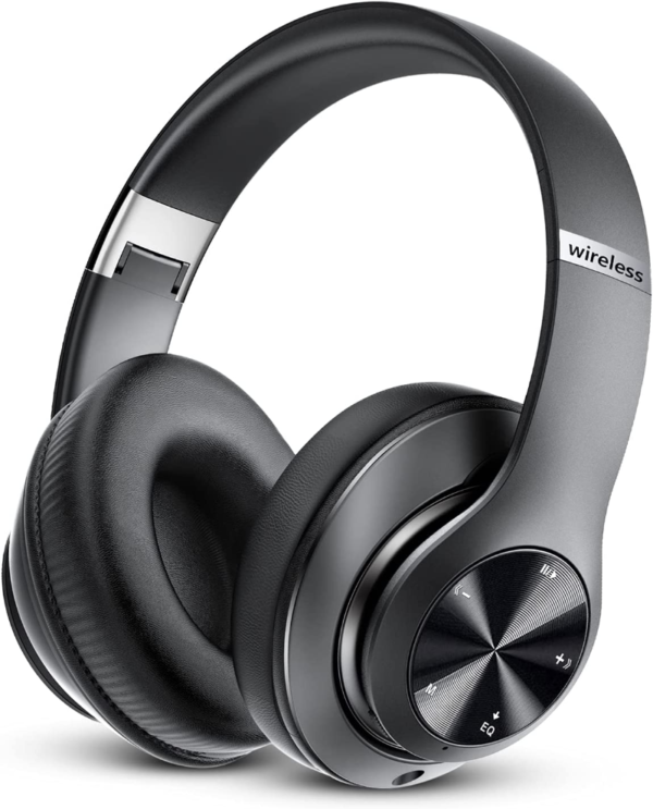 Headphones Over-ear,60 Hours Playtime Foldable Lightweight Wireless Hi-fi Stereo With 6 Eq Modes Bass