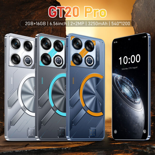 5g Smartphone Mobile GT20 Pro 2GB+16GB 6.8-inch full screen display Face Unlock