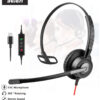 New Arrival Mono Wired USB Type C Headphone Call Center Headset With Noise Cancelling For Phone