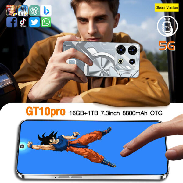 Custom Original 5G Smartphone Original Phone 15 Pro Max Smart GT10 Pro Gaming 16G 1T Cheap Large Battery Telephone - Image 6