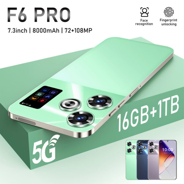 5G Smartphone 6800 mAh f6 high quality original 7.3 Inch Pova 6 pro 16GB+1TB Android 14.0 telephone - Image 8